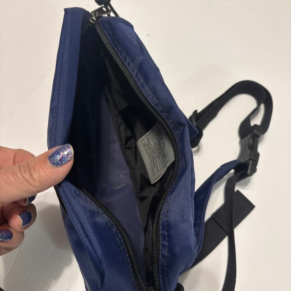 Nike Blue Nylon Waist Pack Fanny Pack Crossbody Swoosh Travel Bag - Picture 5 of 6